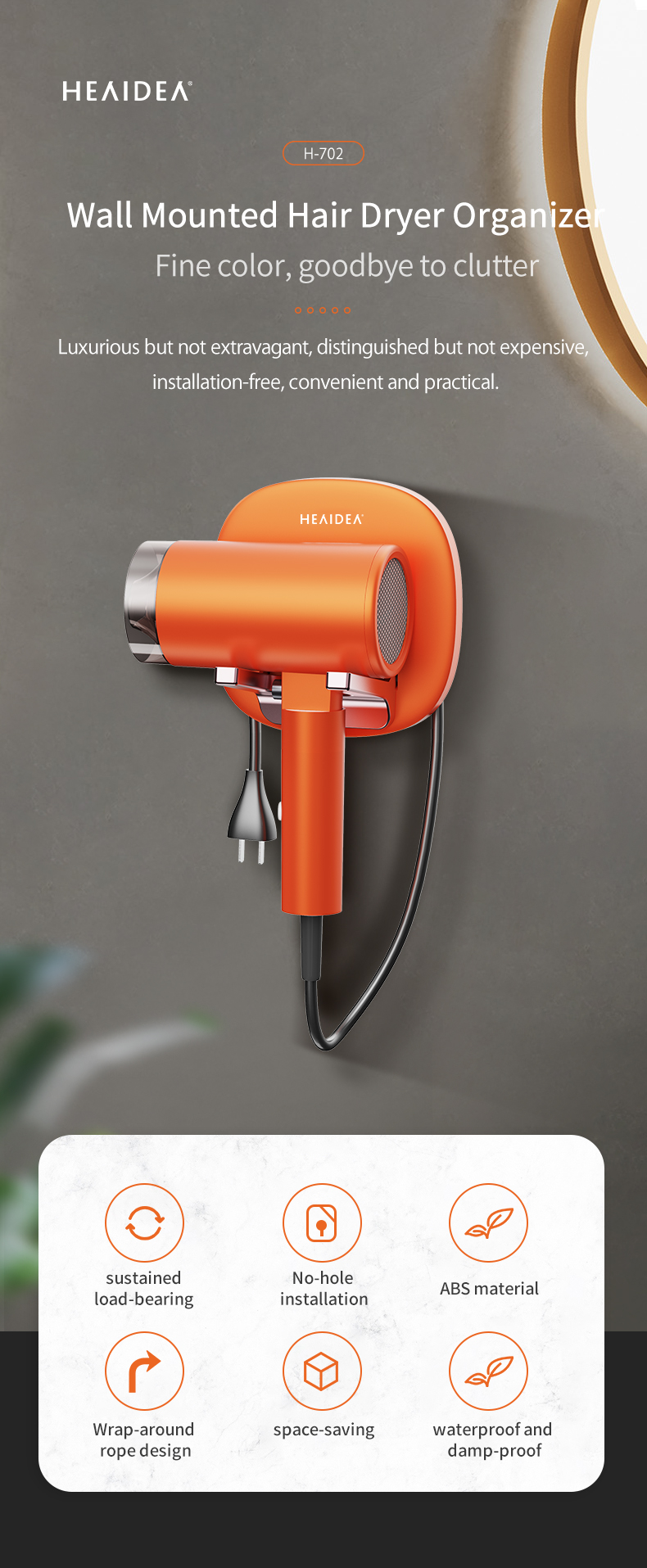 Hair Dryer Holder 702 01