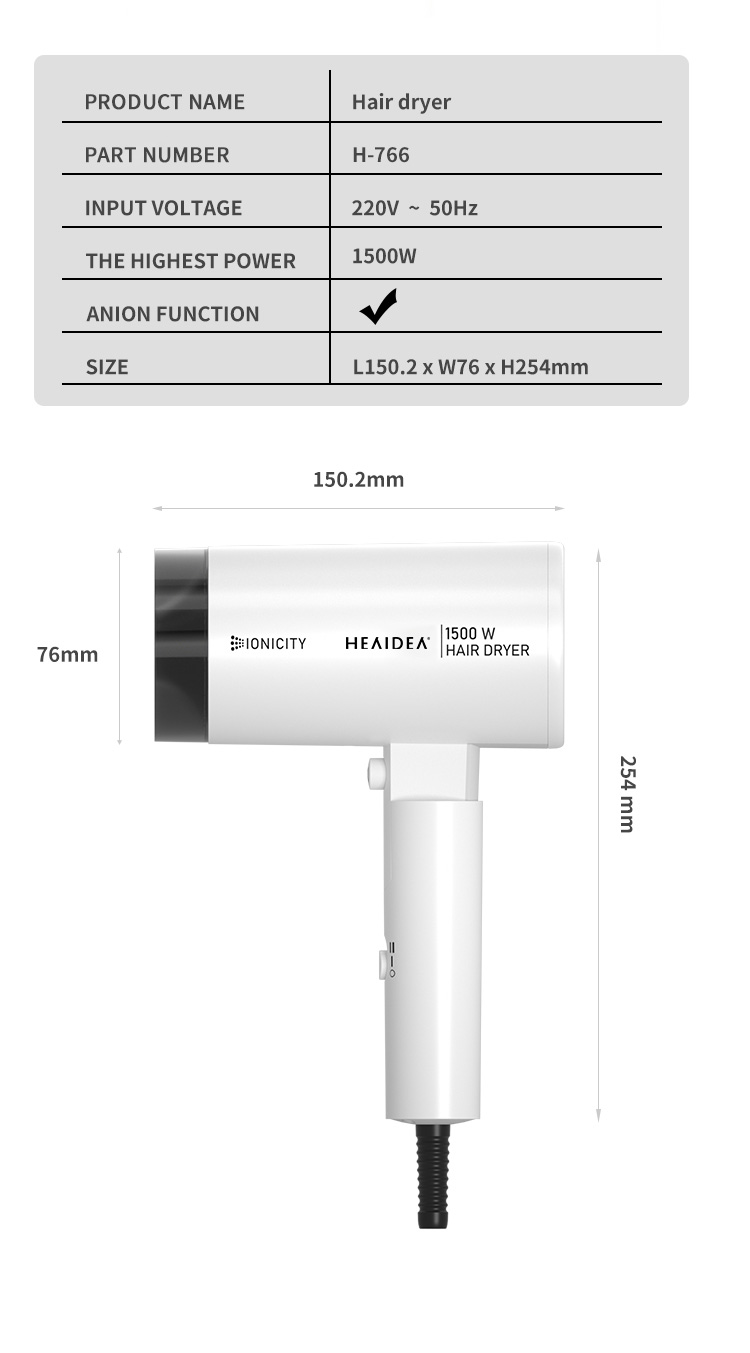 Hair Dryer H 766 10